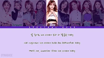 🔴 TWICE (트와이스) - Melting/Ice Cream (녹아요) [Han/Rom/Eng] Color Coded Lyrics | Spectral KPOP