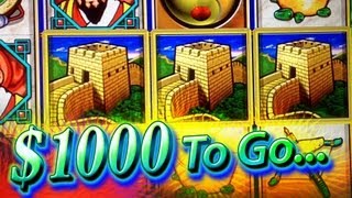 1000 Cash Out Great Wall Bonus - Big Win 5C Wms Video Slots