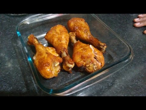 Coxa de frango assada com maionese no forno muito fácil de fazer