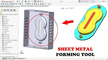 ✅ Solidworks Sheet Metal Forming Tool | How to Make Forming Tool in Solidworks