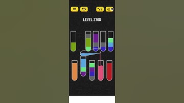 water sort puzzle level 3768
