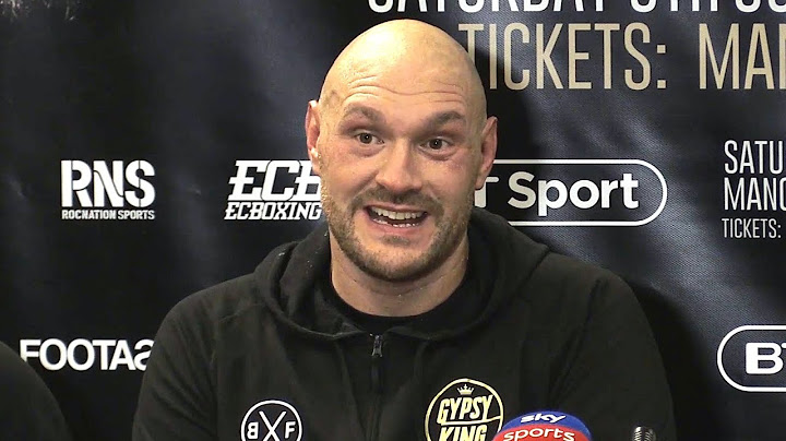 Tyson Fury Full Post Fight Press Conference - Returns To Ring With 4th Round Victory