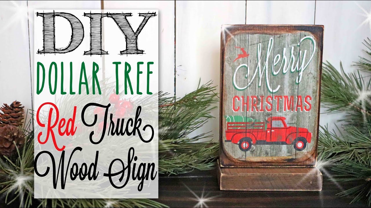 DIY Kit: Red Truck Wood Sign Craft Kit Adult Craft Kit Make It