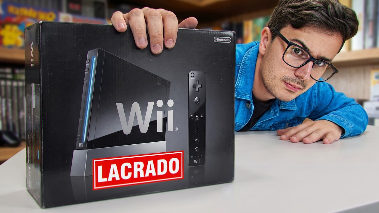 ABRINDO um NINTENDO WII LACRADO que achei na LOJA de RETROGAMES