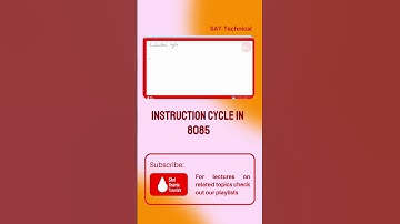 Instruction cycle | Machine Cycle | T state in  8085 #shorts #microprocessor #microprocessor8085
