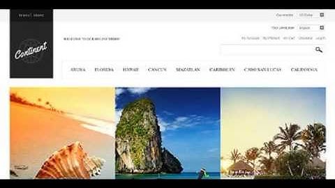 Preview White Travel Store Magento Theme by Delta TMT