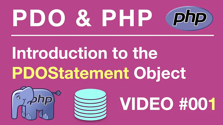 PDO | PHP | MySQL | PDOStatement Intro #001 | BEGINNERS // Tips from the Self Taught Developer