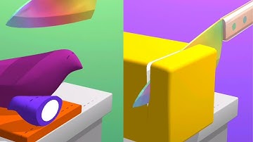 Very satisfying and relaxing ASMR slicing game | kinetic sand 61