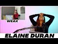 ELAINE DURAN - WEAK - SWV (YEBBA INSPIRED COVER) [REACTION]