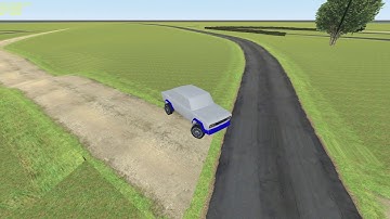 Simple brush tire model in my car simulator (Godot engine)