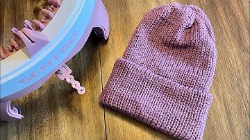 How to make a beanie with the Sentro knitting machine | Machine knitted beanie