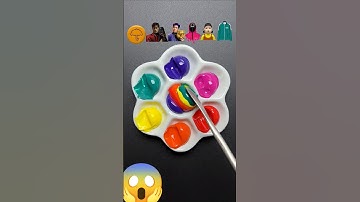 Guess the mixed color of Squid Game (Part 38) #squidgame #colormixing #asmr #satisfying