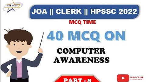 Important Computer MCQs || PART - 08 || JOA - 965 || HPSSC JOA (IT)