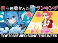 【miComet】ホロライブ歌ってみた週間ランキング  viewed cover song this week 2023／5／5 ～5／12【1年期間／1year ver】【hololive】:w32:h24