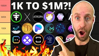 20 'TINY' MICRO CRYPTO COINS WITH 1001000X POTENTIAL BY 2026?! (MICROCAP MILLIONAIRE TIER LIST)