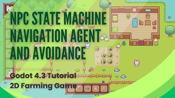 Chicken NPC Animations, State Machine with Navigation and Avoidance - Godot Tutorial - Pt 10