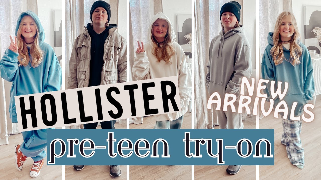 HOLLISTER Pre-Teen Winter TRY-ON, (womens & mens sizing)