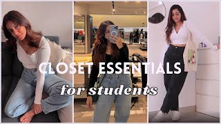 CLOSET ESSENTIALS | How to build your wardrobe for students ✨ budget friendly ✨