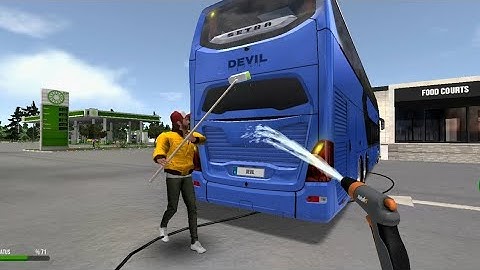 Bus Simulator : Ultimate | Bus washing 🛁 | SETRA | Zuuks | Mobile Gameplay | Drive with Devil 😈