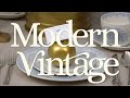 How to achieve a modern vintage table setting