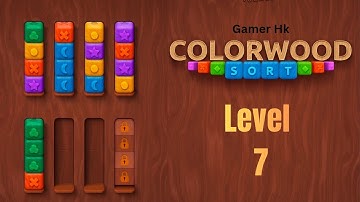 Colorwood sort puzzle game level 7 Walkthrough Solution 