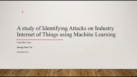 A Study of Identifying Attacks on Industry Internet of Things Using Machine Learning