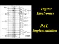 Pal implementation  digital electronics
