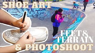DESIGNING SOME SHOES for 'Feet&Terrain' Art Project | VLOG