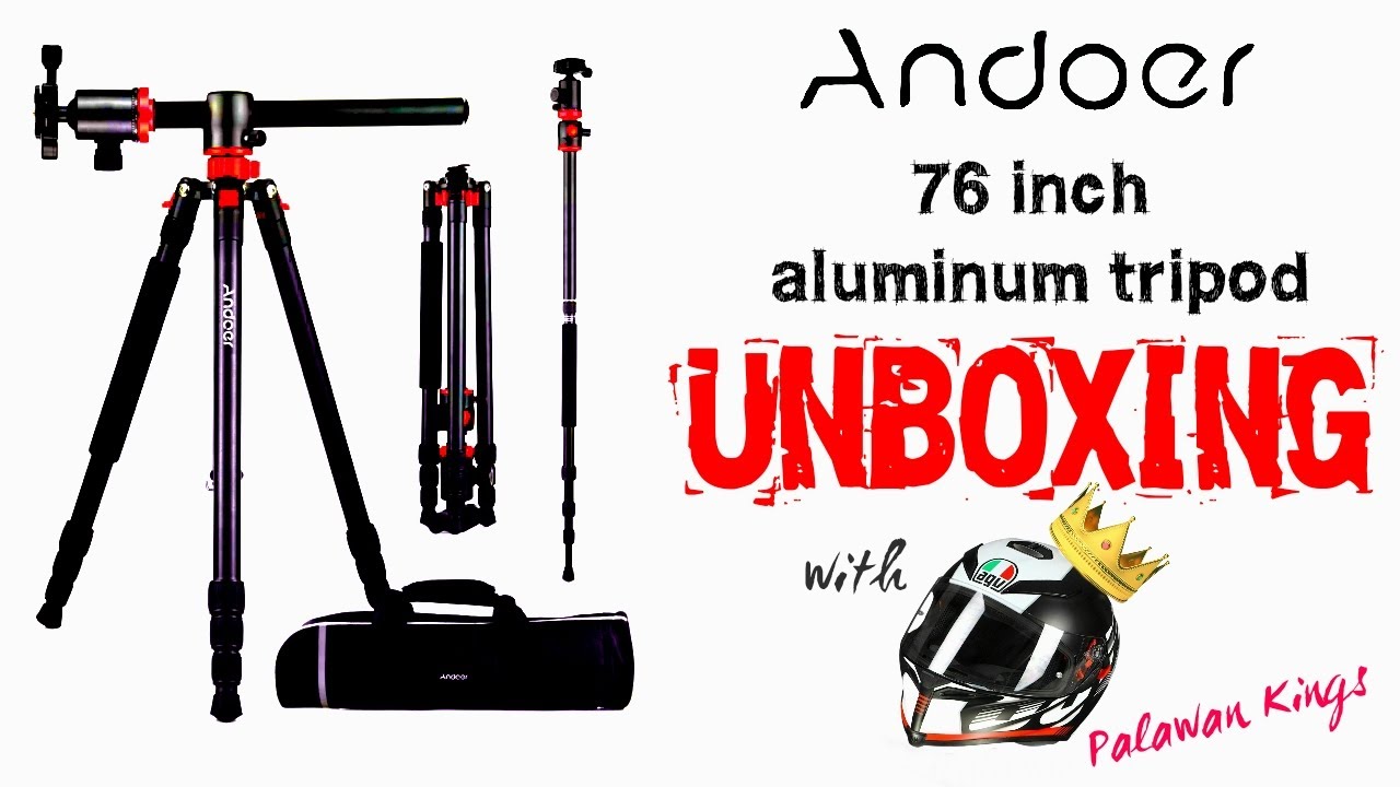 Andoer 76 Inch Camera Tripod from Lazada | unboxing | first impression