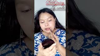 bold lip combo #lipcombo #lipsticklover #youtubeshorts