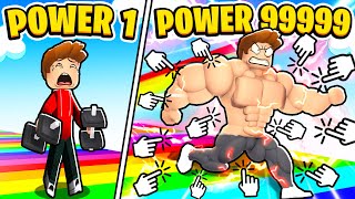 ROBLOX STRONG MAN RACE CLICKER WITH CHOP CHALLENGE