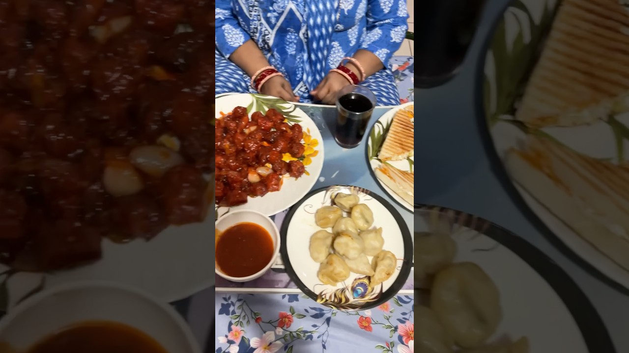 Manchurian, Momos and Sandwich - Coke Party 🎉