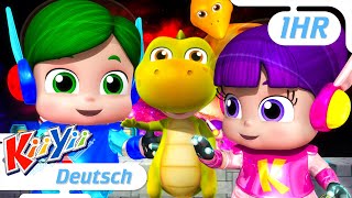 Zehn Kleine Dinosaurier | KiiYii Deutsch | Cartoons und Kinderlieder