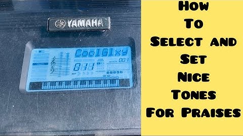 How to Set Nice Tones for Praises | PSR E 463 / E433 / E453 / E423 / E473