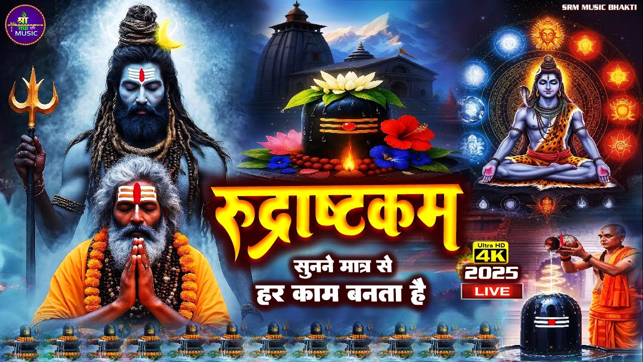 LIVE- इस मंत्र को सुन लिया तो किस्मत बदलते देर नही लगेगी RUDRASHTAKAM STOTRAM | AMIT DULARA