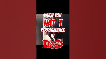 When You Nat 1 Performance In D&D #dnd5e #funny #dandd
