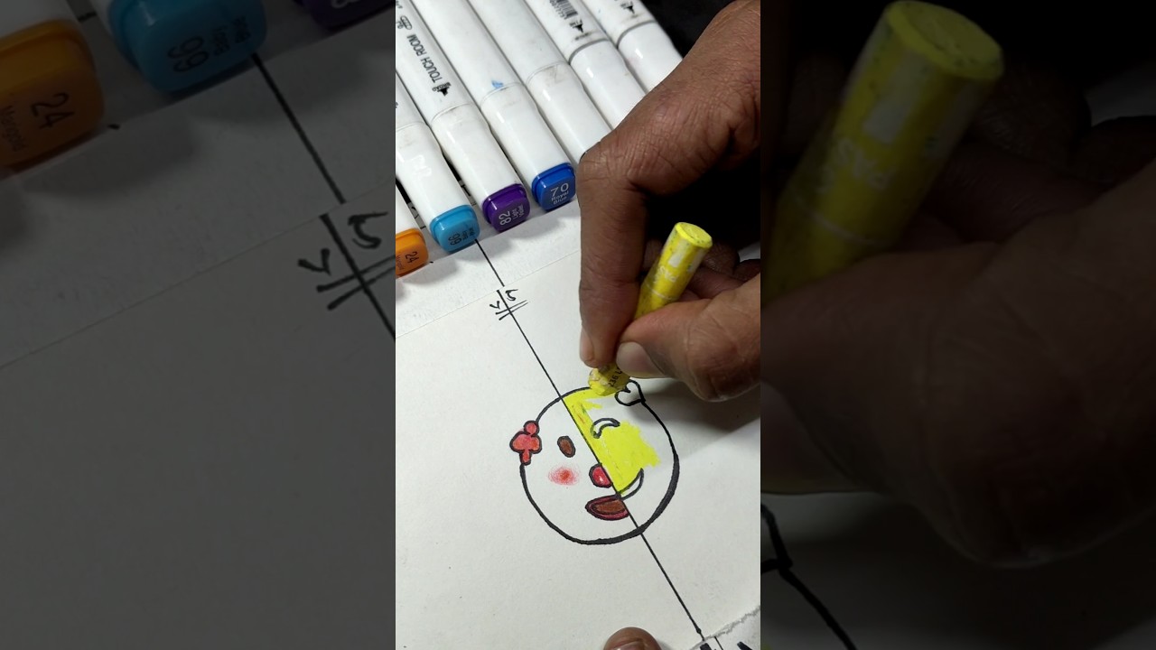 pencil colour vs crayons colour art video 😱📸 