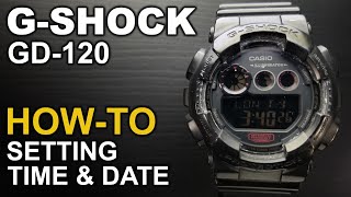 Gshock GD 120 - Setting Time and Date - Module 3427