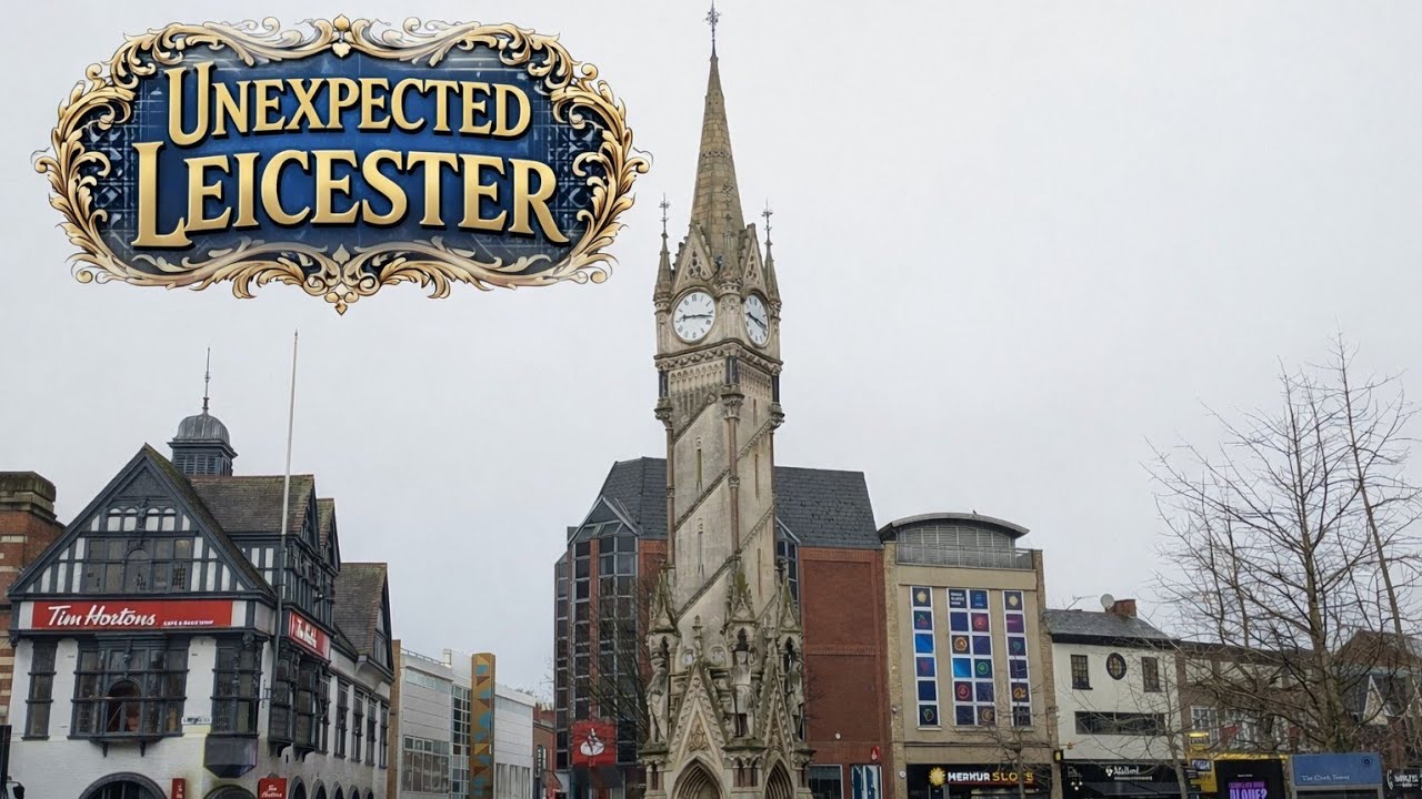Unexpected Leicester so many Shops and Great Buildings. 🎏 ⛲ 🫖 ☕