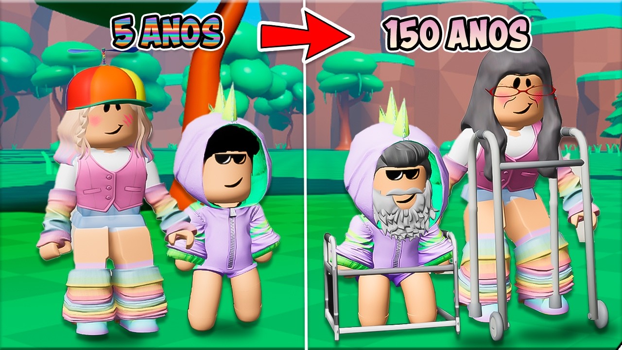 A CADA SEGUNDO EU E MEU FILHO FICAMOS MAIS VELHOS no ROBLOX