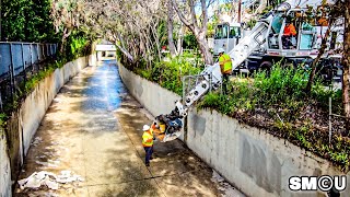 𝗦𝗧𝗢𝗥𝗠 𝗗𝗔𝗠𝗔𝗚𝗘 𝗘𝗠𝗘𝗥𝗚𝗘𝗡𝗖𝗬 𝗥𝗘𝗣𝗔𝗜𝗥𝗦: Crews Begin Clearing Santa Monica Canyon Flood Channel