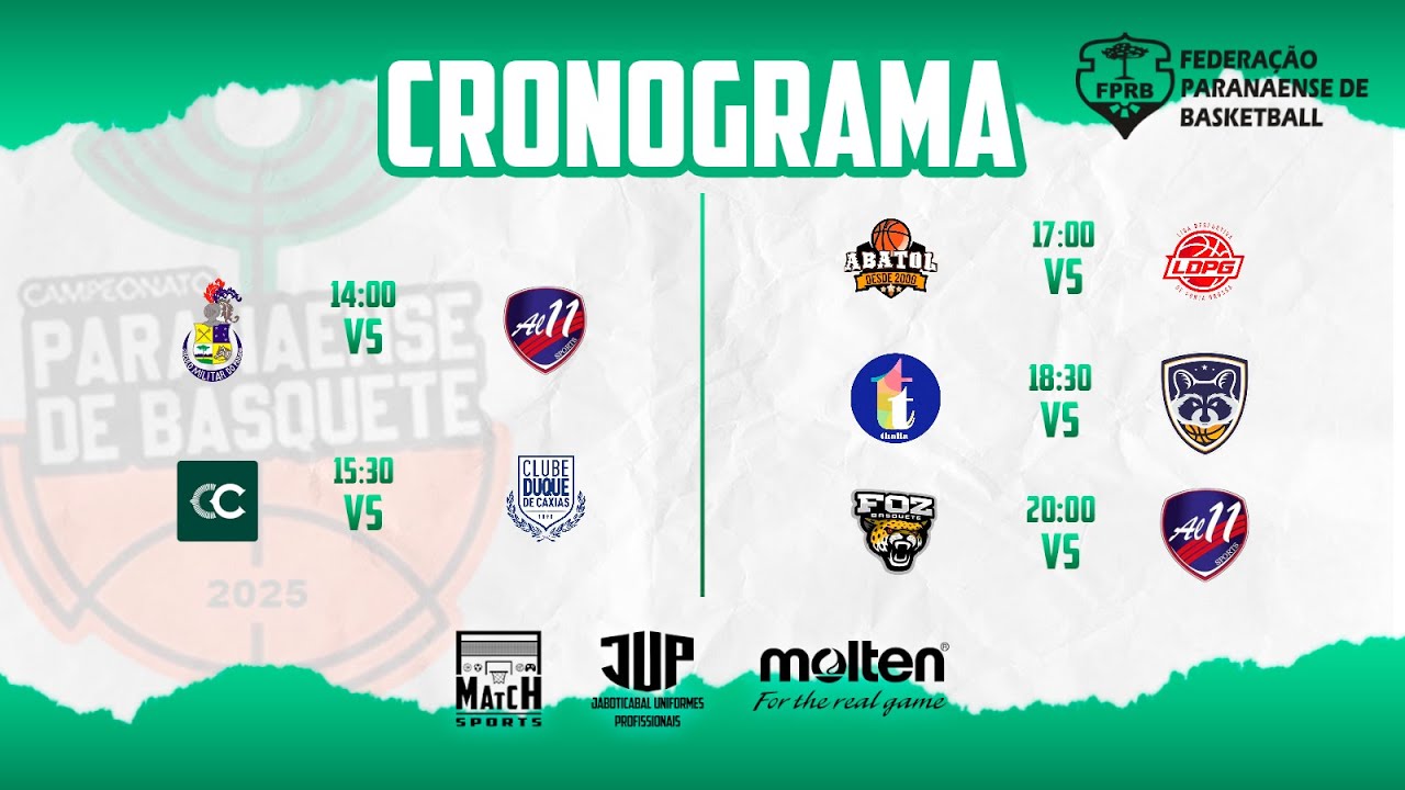 CAMP. ESTADUAL SUB-14 MASCULINO - SERIE OURO e PRATA - DIA 2 TARDE - 