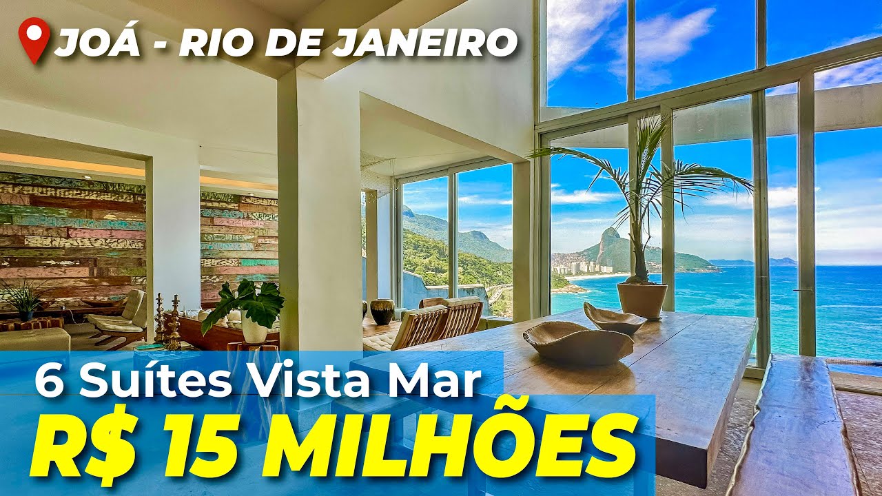 Mansão Moderna no Joá 🌊 6 Suítes com Vista Mar & Piscina Infinita
