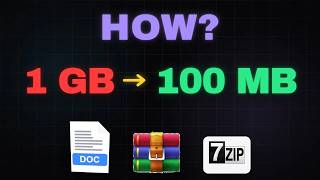 How 1 GB Becomes 100 MB  (How ZIP/Compression Works) in 4 Mins.