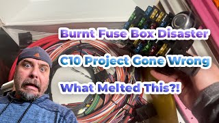 Electrical Nightmare in My ’85 C10: Burnt Fuse Box Discovery!