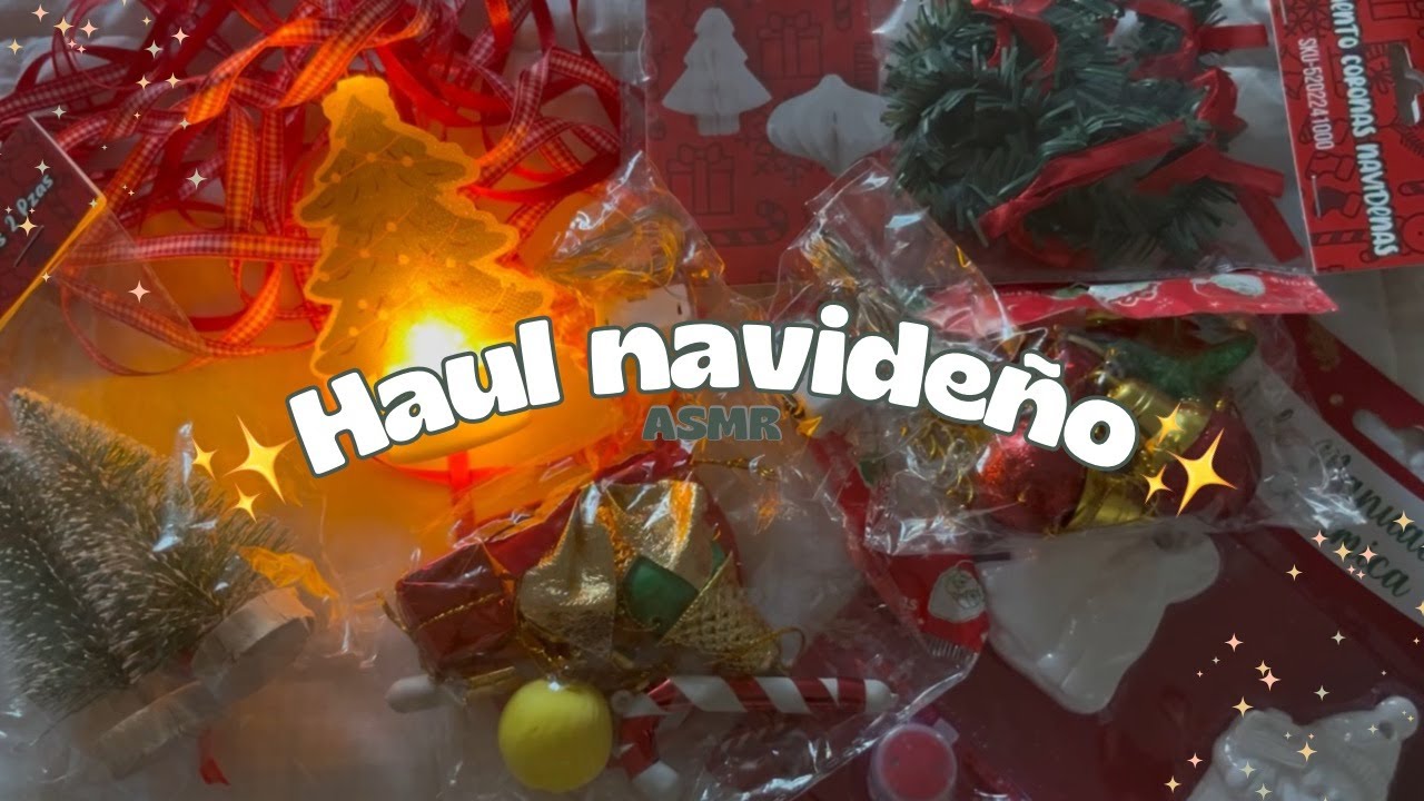 ASMR | Haul de compritas navideñas 🎄✨ susurros suaves