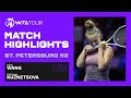 Xinyu Wang vs. Svetlana Kuznetsova | 2021 St. Petersburg Round 2 | WTA Match Highlights