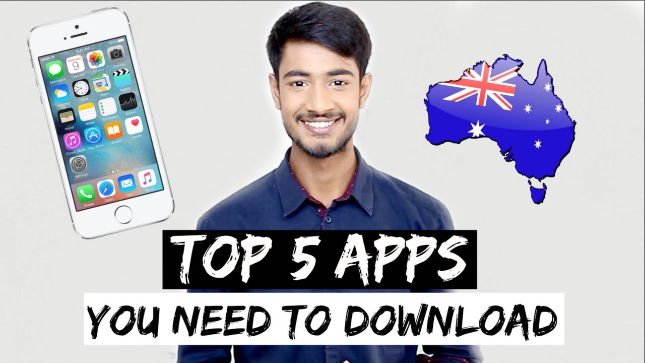 TOP 5 APPS YOU NEED TO DOWNLOAD FOR AUSTRALIA - YouTube