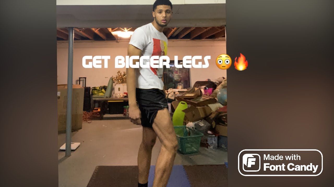 How To Get Bigger Legs At Home ( No Equipment Needed !!) - YouTube