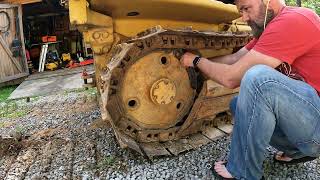 Replacing the segments on a Cat D3C dozer drive sprocket